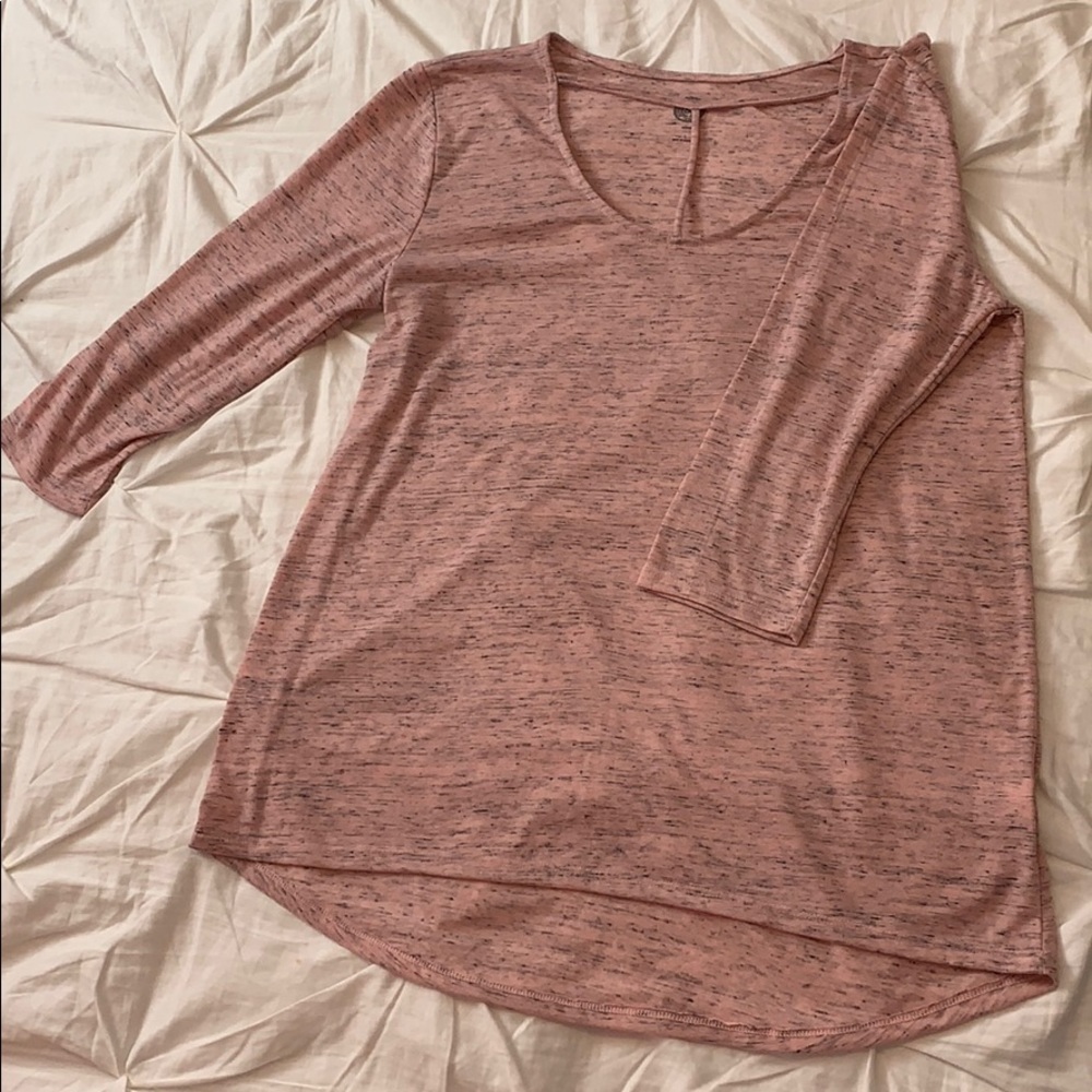 Pink with gray shirt